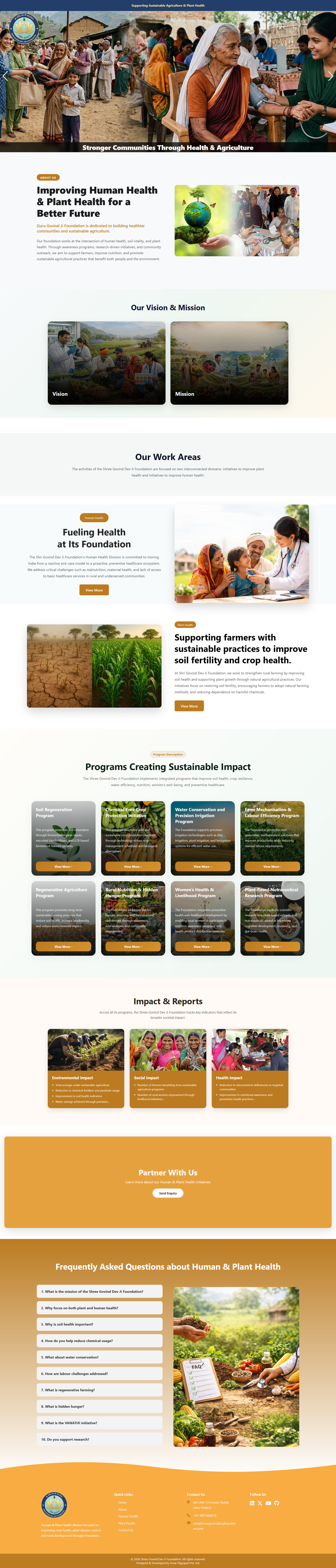Guru Govind Ji Foundation Website Preview